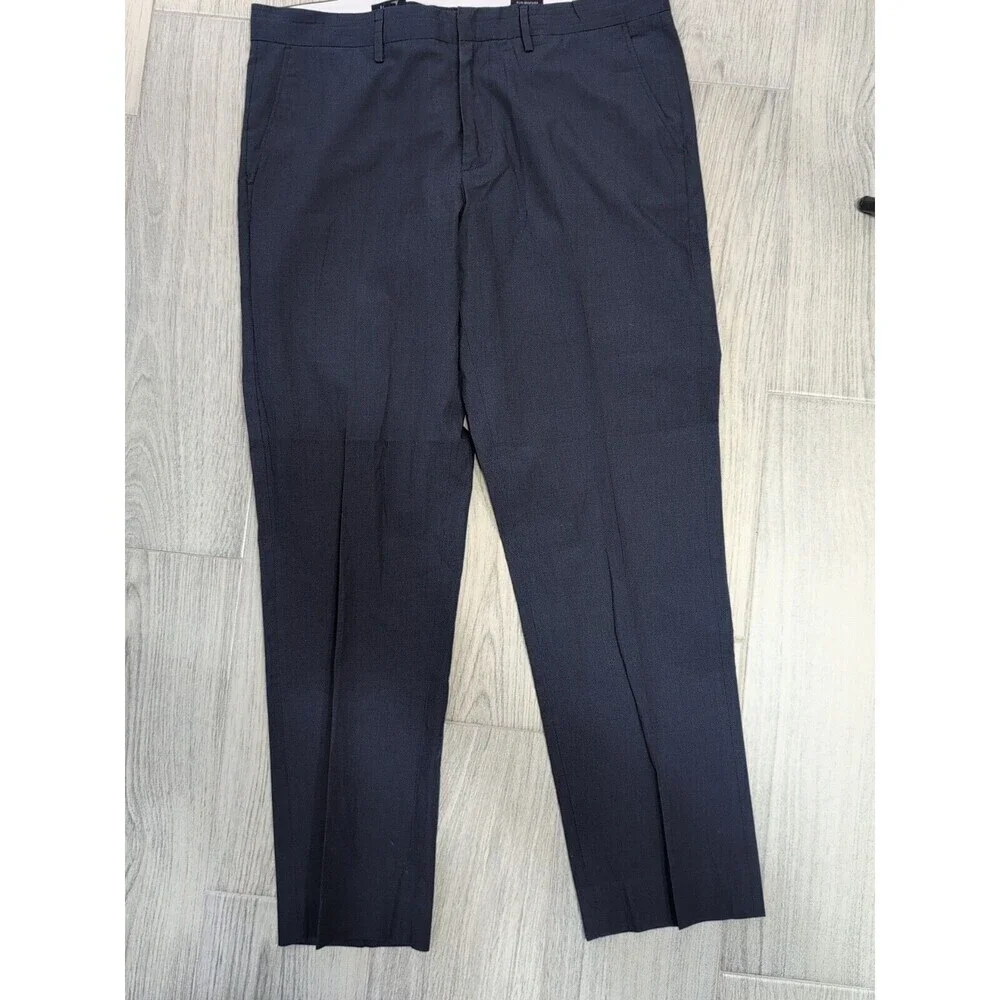 J.Crew Mens 36x30 Bedford Slim Fit Flat Front Cotton Dress‎ Pants Trousers 103